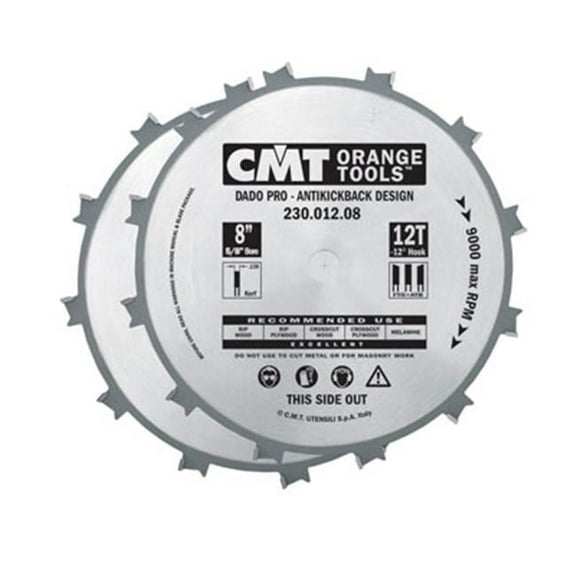 Cmt Cabinet maker's 8 in Dado Pro Set