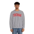 thumbnail image 4 of Fireman Sweatshirt Gifts Crew Neck Shirt Long Sleeve Unisex, 4 of 5