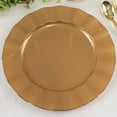 thumbnail image 3 of Efavormart 10 Pack | Gold 11" Round Plastic Dinner Plates, Disposable Tableware with Gold Wavy Rim for Wedding, Outdoor Receptions, Banquets, Holiday Dining, 3 of 10