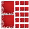 thumbnail image 5 of 20 hojas de servilletas navideñas con diseño de copo de nieve, servilletas de cumpleaños con estampado navideño, pañuelos prácticos para fiesta, decoración de centro de mesa de fiesta, 5 of 5