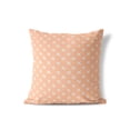 thumbnail image 2 of Criss Cross Peach Throw Pillow, 2 of 4