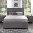 thumbnail image 2 of AFI Nantucket Queen Solid Wood Foundation Bed with Matching Footboard in Gray, 2 of 7