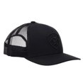 thumbnail image 2 of ARIAT Gorra con logotipo de escudo monocromo para hombre, color negro, con cierre ajustable en la parte trasera de malla, 2 of 6