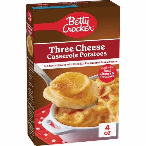 Pack of 2 - Betty Crocker Three Cheese Casserole Potatoes, Made With Real Cheese, 4 Oz Box