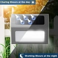 thumbnail image 3 of Otdair Solar Step Lights Outdoor , Stainless Steel Fence Lights Outdoor , Waterproof Solar Deck Lights for Walking Stairs , Cold White, 3 of 7