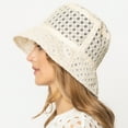 thumbnail image 2 of Beige Solid Mesh Bucket Hat, 2 of 3