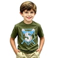 thumbnail image 4 of Boys Tshirts Basic Lightweight Short Sleeve Letter Print Crewneck Tee for Everyday Wear Boys' Tops Tees Shirts 2 Years-3 Years, 4 of 4