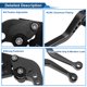 thumbnail image 4 of Palancas de freno y embrague cortas Unique Bargains para Aprilia SHIVER 750/GT 2007-2016, palanca de freno ajustable en 6 posiciones, aleación de aluminio T6 6061, negra, 4 of 7
