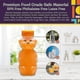 thumbnail image 4 of Honey Bear Straw Cup with Long Straws (3-Pack) - Squeezable Assistive Drink Container for Therapy & Special Needs, Leakproof Lid_DPk, 4 of 5