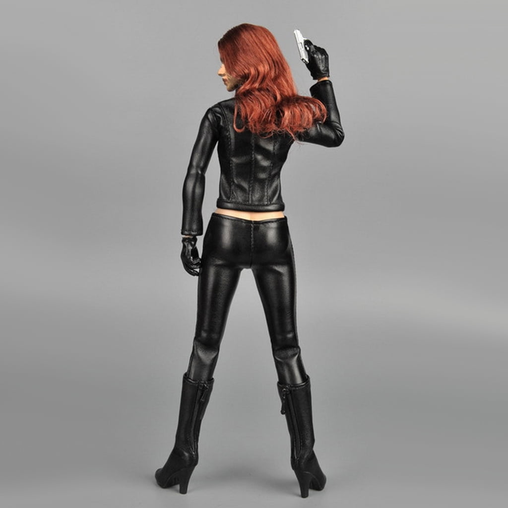 Details about   1/6 Female Black Leather Vest Clothing Model Figure Accessories for 12" Action 
