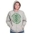 thumbnail image 3 of Drop Tuition Not Bombs Cute College Unisex Fleece Graphic Zip Up Hoodie Brisco Brands 2X, 3 of 5