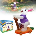 thumbnail image 2 of Christmas Tree Decor 2025 Easter Bunny Inflatable | Outdoor Yard Decoration | Led Lighting Cute Easter Bunny | Comes with Pump for Fast Inflation | Suitable for Garden and Outdoor Arrangement, 2 of 9
