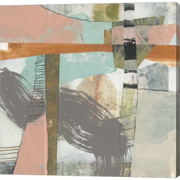 Great Art Now Playful Collage I by Jennifer Goldberger, Canvas Wall Art, 24W x 24H