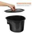 thumbnail image 2 of BRIGHTFUFU Commode Toilet Pot Plastic Black 1Pcs, 2 of 8