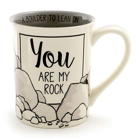 

Enesco Our Name is Mud My Rock Stoneware Coffee Mug