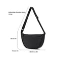 thumbnail image 6 of AoDai Leisure crossbody bag - A lightweight, pleated fabric shoulder bag for daily use. Large capacity underarm bag for regular outings., 6 of 8