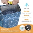 thumbnail image 2 of Nautical Anchor and Ocean Wave Backpack Cooler, Insulated Leakproof Cooler Bag, Waterproof Lunch Backpack for Beach, Boat Trips, Summer Travel, 2 of 2
