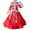 Red, variant on Toddler Girls Chunjie Coat Tops for Chinese Calendar New Year Quilted Lined Warm Dresses Skirts Embroidery Tang Suit Performance