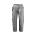 thumbnail image 2 of Womens Linen Back Trousers Casual Elastic Pants Drawstring Cotton Pants Waist Pants, 2 of 4