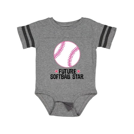 

Inktastic Future Softball Star Sports Gift Baby Girl Bodysuit