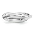 thumbnail image 3 of Auriga 14k White Gold Polished Rolling Ring Size 7 for Women, 3 of 6
