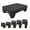 Black Mat+black Step, variant on 5-level Adjustable Step Stool Noctilucent Bedside 700 Lbs Capacity Safety Platform Indoor And Outdoor Foot For Seniors Wide Stools Assistance At Night