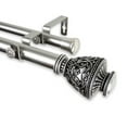 thumbnail image 3 of 1" Dia Adjustable 48"-84" Double Curtain Rod with Rian Finials - Satin Nickel,(100-09-485-D), 3 of 3
