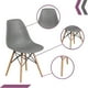 thumbnail image 4 of Silla Tipo Eames De Comedor Asiento Pp, Modernas gris, 4 of 8
