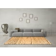 thumbnail image 3 of Ahgly Company Indoor Round Solid Orange Modern Area Rugs, 4' Round, 3 of 4