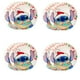 thumbnail image 2 of Set 6 Platos Trinche o Llanos Redondos de Porcelana Resistente, Diseño Stitch Navideño Falalala, Disney Clásicos, Juego de Platos 23 cm, 2 of 9