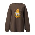 thumbnail image 3 of Mode Chandails à Capuchon pour Femmes 2023 Mode Imprimé Blouse Ample à Manches Longues Col Rond Chandail Décontracté Tops Chandail en Molleton 50 % de Réduction Liquidation Costumes Halloween/noël, 3 of 4
