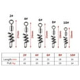 thumbnail image 7 of SPRING PARK 20Pcs Stainless steel Fishing Rolling Swivel Snap Swivel Connector Cork Screw, 7 of 7