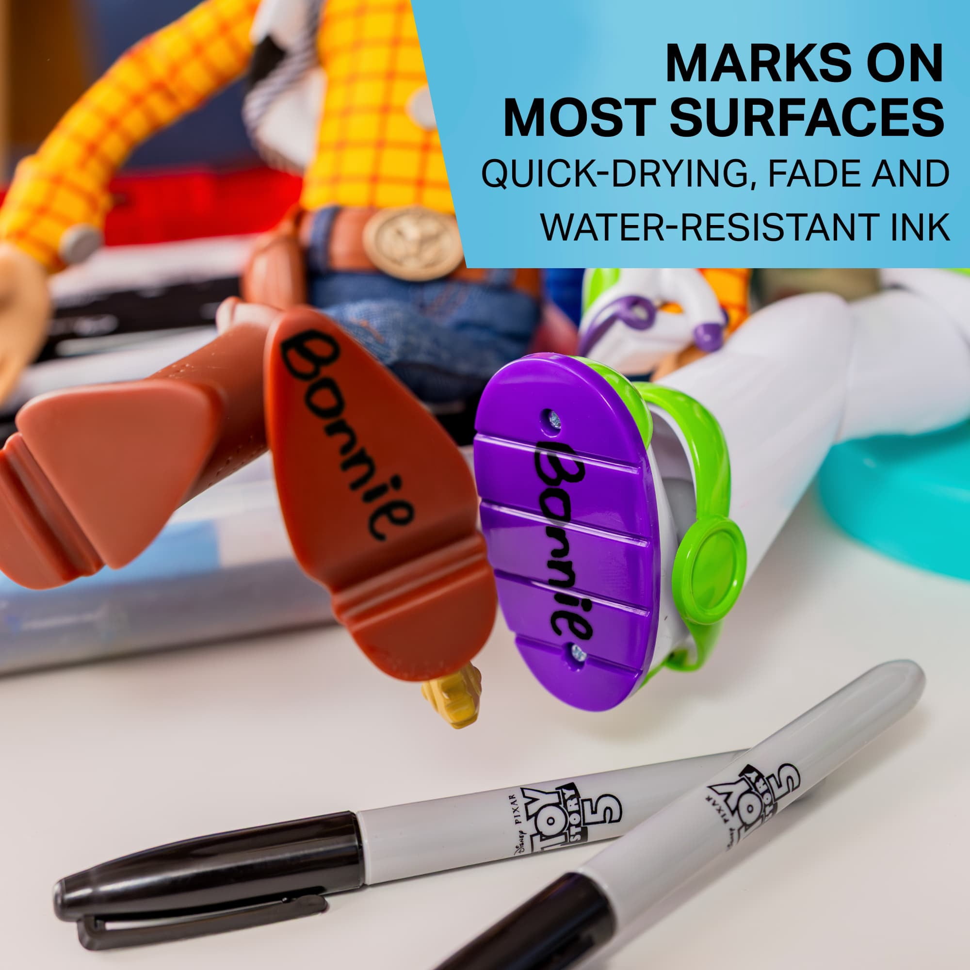 Sharpie Permanent Markers, Toy Story 5 Packaging, Assorted, Fine Point, 12 Count