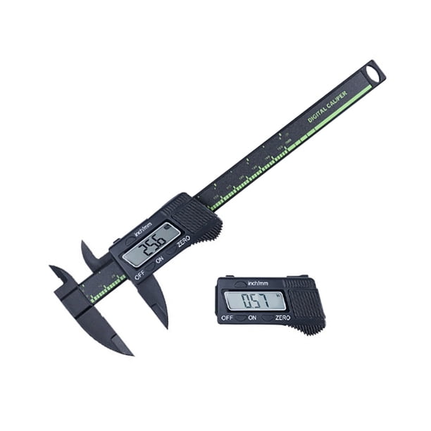 Eigraketly Calibrador Vernier Digital, regla micrométrica de calibre 0-150mm, pantalla LCD, instrumento artesanal de medición operado por para el Medidores de medidas dimensionales Negro NO2 Eigraketly TO000933-02B