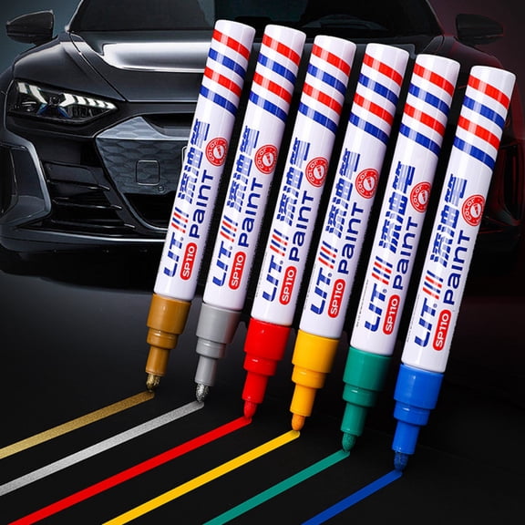 Paint Pens & Markers Set of 12, Permanent Paint Markers, Paint Markers for Wood, Rock Painting Markers, 6X4 in Size Oil-Based Colored Assorted Marker Kit for Home Labeling, Art