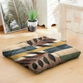 thumbnail image 2 of 22 Inch Dutch Velvet Boho Pillow, Square Meditation Cushion for Floor Yoga and Cozy Home Corners, 2 of 7