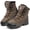 Brown, variant on Ecetana Men's Snow Boots Faux Fur Warm Snow Boots Lightweight Anti-slip Waterproof Winter Boots