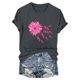 thumbnail image 4 of Fiudx Tops para Mujer Blusa de Manga Corta con Estampado de Moda para Mujer, Divertida Camiseta con Cuello Redondo, 4 of 4