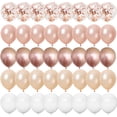 thumbnail image 2 of Globos de látex de confeti de oro rosa, decoraciones de fiesta de feliz cumpleaños, niños, adultos, niños, niñas, suministros de boda, 12 pulgadas, 40 piezas, 2 of 4