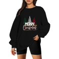 thumbnail image 2 of Gibobby Sudaderas para mujer navidad Navidad Mujer Y 2 K Manga Larga Impreso Casual Sudadera Suelta Cuello Redondo Sudadera Blusa(Negro,M), 2 of 4