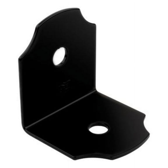 National Hardware 5037916 3 x 3 x 3.25 in. Steel Flat Corner Brace, Black