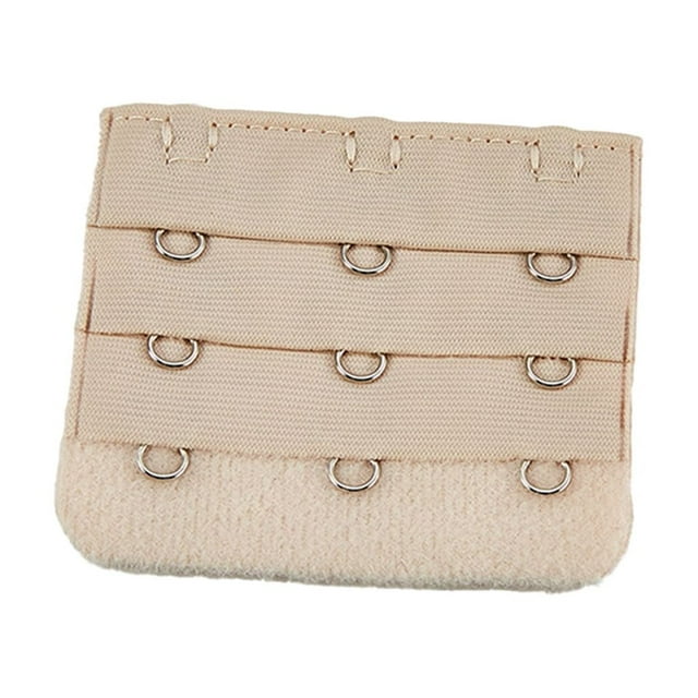 serony Extension Strap Bra Extender Buckle 3 Hook Women Accessories Practical Elastic Multicolor Clips Tight 3 Rows Underwear deep flesh color