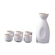 thumbnail image 4 of Juego de tazas de sake de cerámica, adorno de soju coreano, 1 botella, 6 tazas, vintage para caliente o Bote redonda, 4 of 9