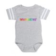 thumbnail image 1 of CafePress - Dotw Pastel Wednesday - Cute Infant Baby Football Bodysuit, 1 of 1