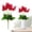 Red, variant on Delphinium Artificial Flowers 1PC Purple Fake Flowers 13.5" Tall Flowers Faux Delphinium for Floor Vase Light Purple Flowers for Wedding Centerpieces Home Decor Indoor(White)