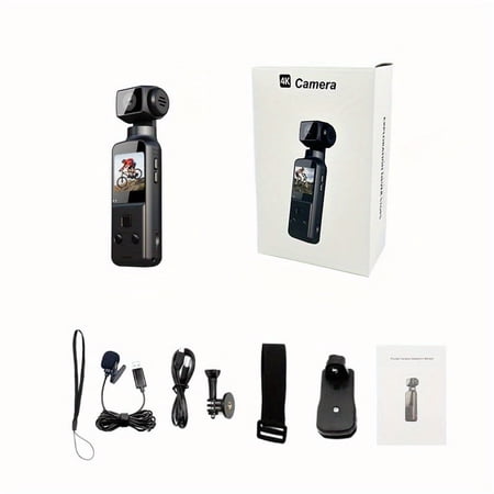 Fanruina 4K Vlogging Camera | Portable Live Streaming Cam | 270° Rotating 4K USB Rechargeable | 1.33" CMOS | Anti-Shake | for Video Blogging | Valentine's Day Gift for Couples | Back-to-School