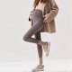 thumbnail image 1 of MKLEKYY Leggings casuales para mujer embarazada, ajustados, suaves, deportivos, fitness, yoga, de terciopelo grueso, se pueden usar en exteriores., 1 of 3