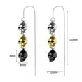 thumbnail image 2 of QQTDFG 1 Pair Skull Alloy Drop Earrings Punk Halloween Earrings for Women Men Jewelry-default, 2 of 8
