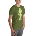 thumbnail image 6 of Smiski Trumpet Shirt – Cute Minimalist Sad Smiski Character Tee – Aesthetic Kawaii Ghostcore Unisex T-Shirt (Olive, 4XL), 6 of 6