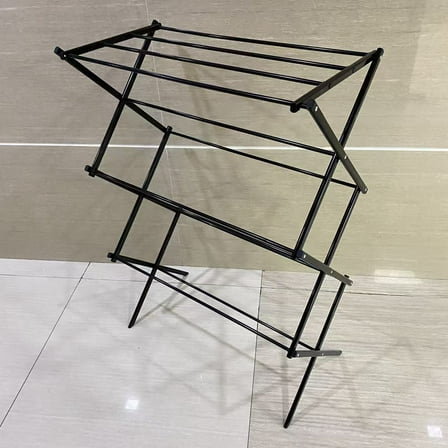 Pycwok Clothes drying racks,Clothes Drying Rack Household Indoor, Foldable Drying Rack Clothing for Laundry - 30" x 48" x 11", Space Saving Indoor&Outdoor, Black-1pack